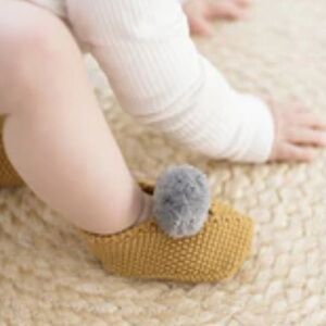 New! Baby Pom Pom Slippers by Alimrose-Grey